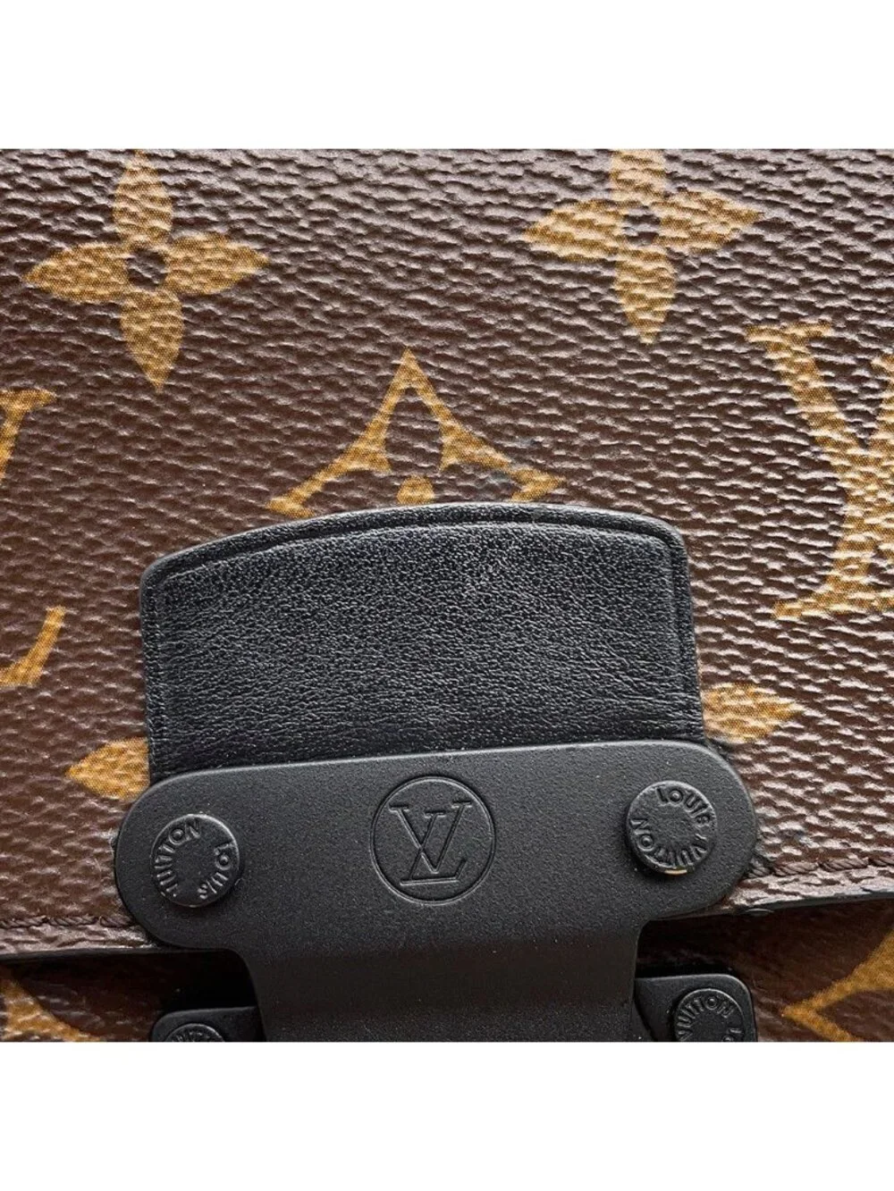 Louis Vuitton Shoulder Bag Monogram Macassar S Lock Vertical Wearable Wallet